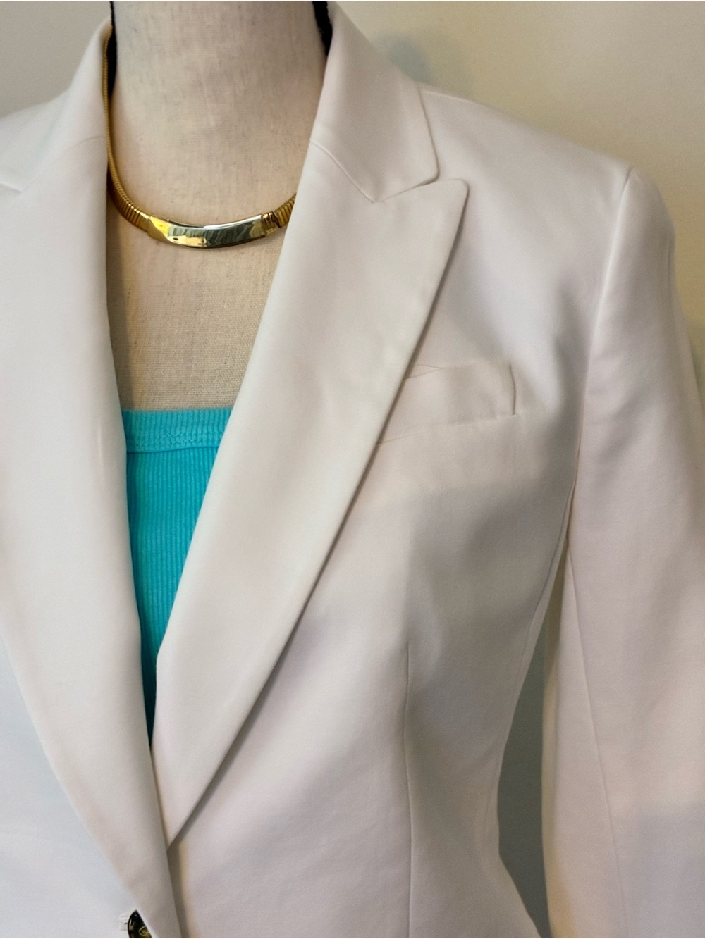 Blazer - Tailored in White -  Fully Lined Talbots
